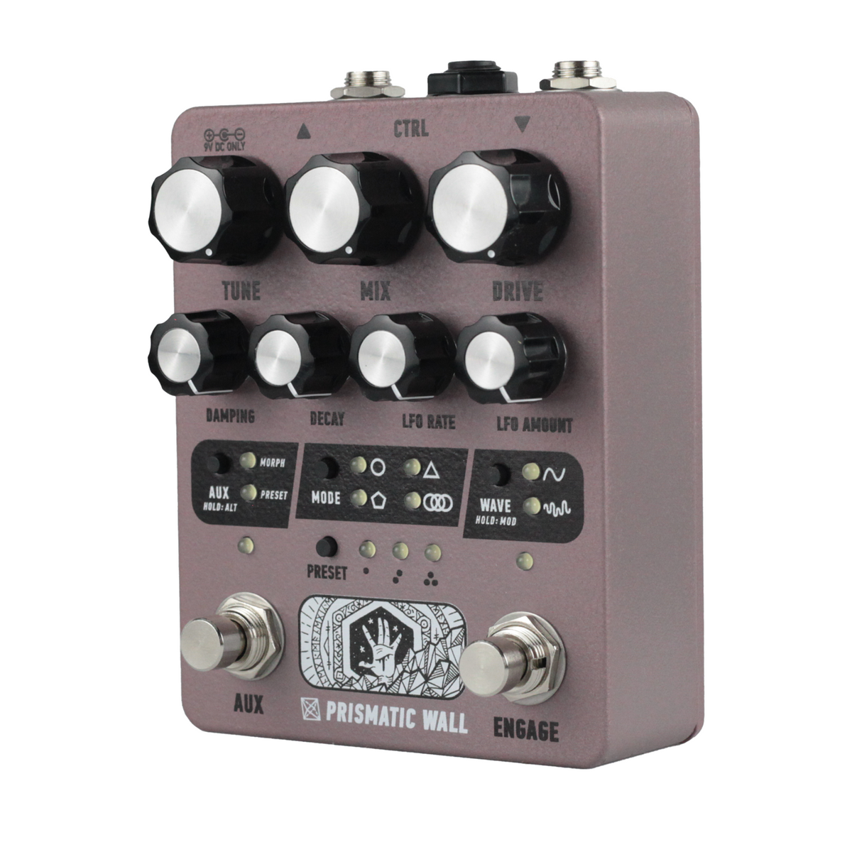 Electronic Audio Experiments Prismatic Wall Sympathetic String Resonator Effect Pedal