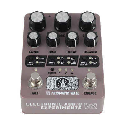 Electronic Audio Experiments Prismatic Wall Sympathetic String Resonator Effect Pedal