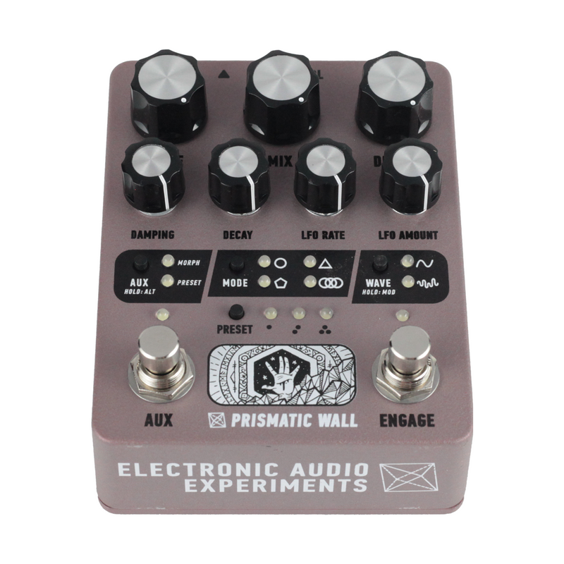 Electronic Audio Experiments Prismatic Wall Sympathetic String Resonator Effect Pedal