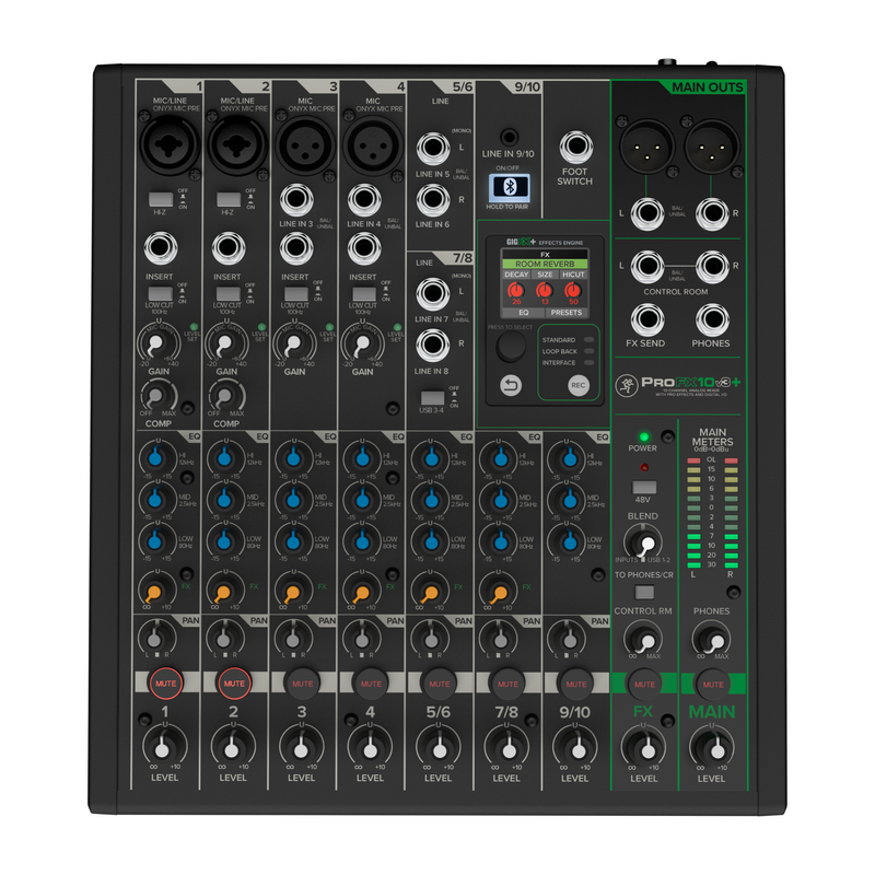 Mackie ProFXv3+ 10-Channel Analog Mixer w/Bluetooth