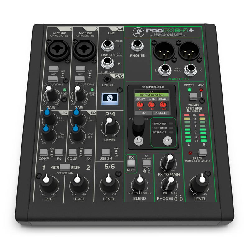 Mackie ProFXv3+ 6-Channel Analog Mixer w/Bluetooth