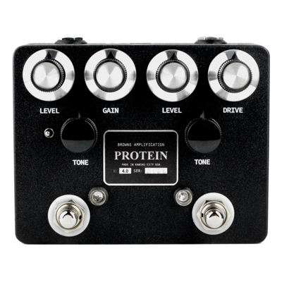 Browne Amplification The Protein V4 Dual Overdrive Effect Pedal, Black
