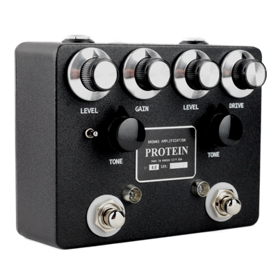 Browne Amplification The Protein V4 Dual Overdrive Effect Pedal, Black