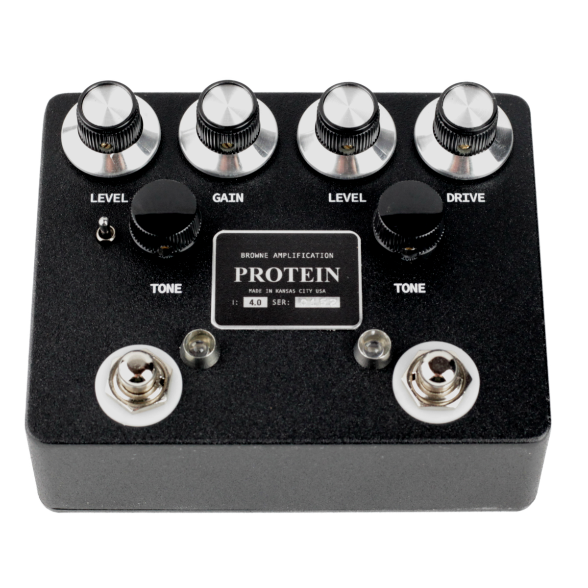Browne Amplification The Protein V4 Dual Overdrive Effect Pedal, Black