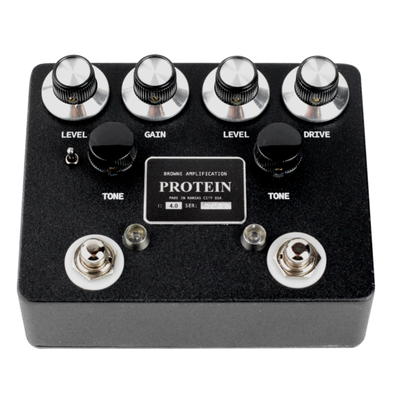 Browne Amplification The Protein V4 Dual Overdrive Effect Pedal, Black