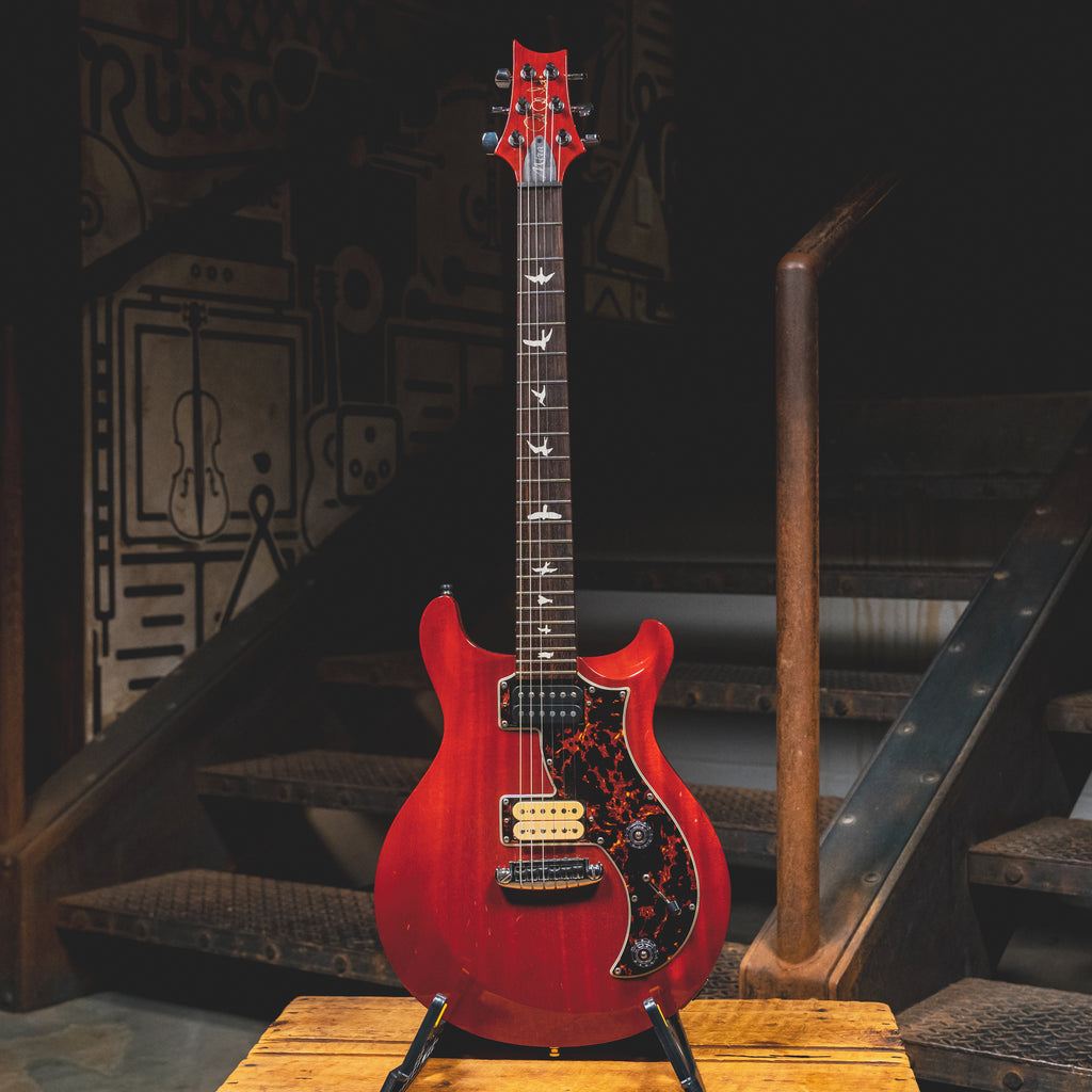 PRS S2 Mira Electric Guitar, Vintage Cherry, Bird Inlays