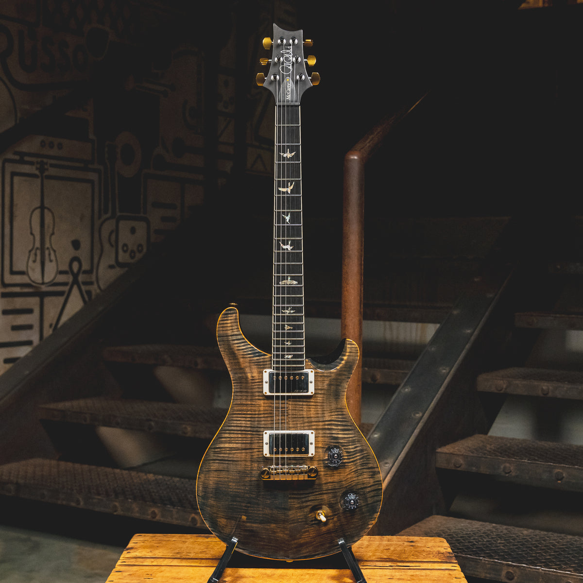 2017 PRS McCarty 10 Top Electric Guitar, Faded Denim w/OHSC - Used
