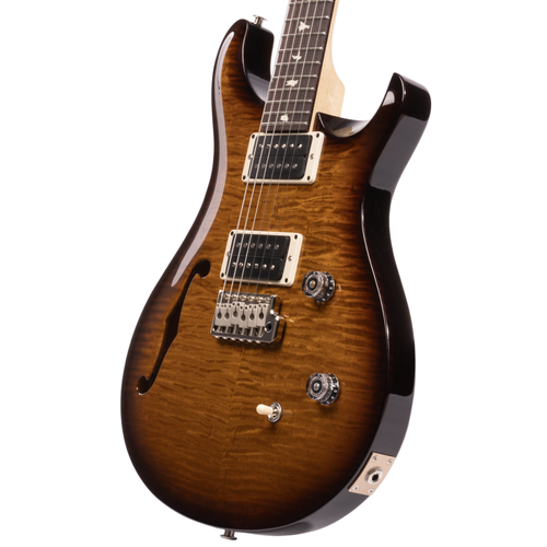 PRS CE24 Semi-Hollow Electric Guitar, Black Amber