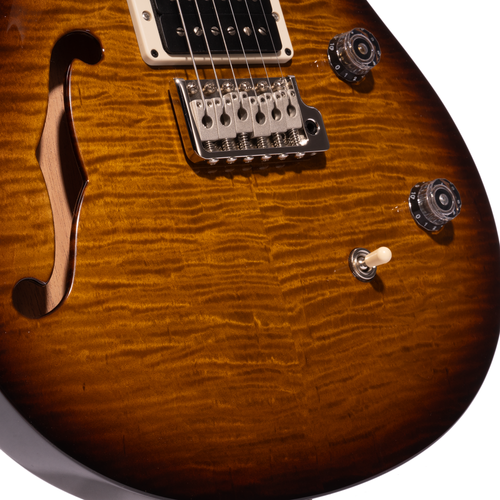 PRS CE24 Semi-Hollow Electric Guitar, Black Amber