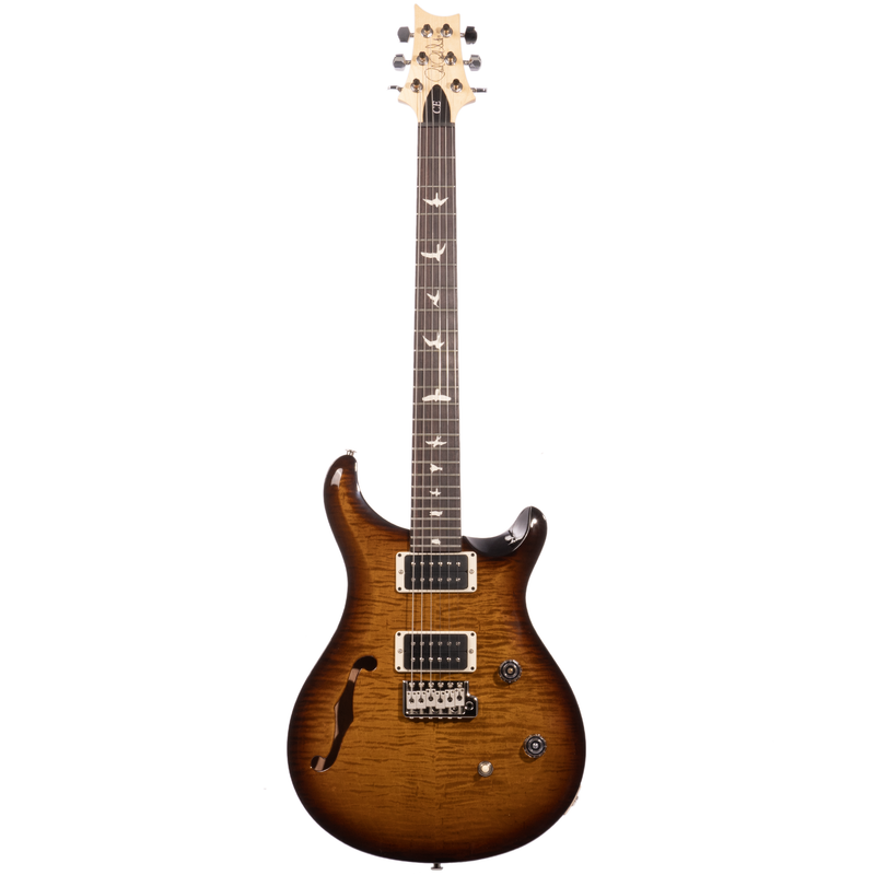 PRS CE24 Semi-Hollow Electric Guitar, Black Amber