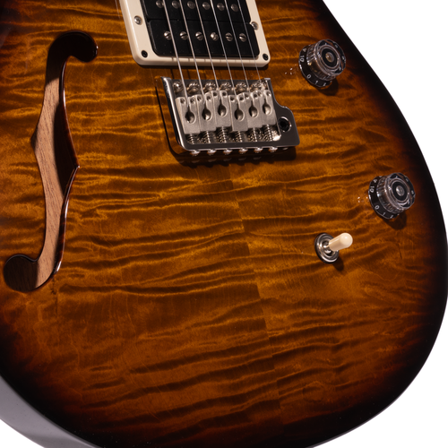 PRS CE24 Semi-Hollow Electric Guitar, Black Amber