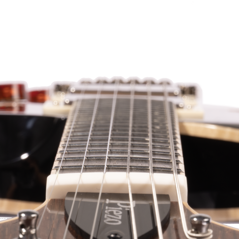 PRS SE Hollowbody II Piezo Electric Guitar, Black Gold Burst