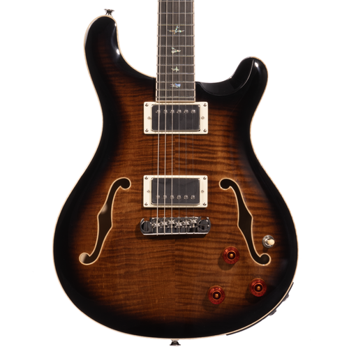 PRS SE Hollowbody II Piezo Electric Guitar, Black Gold Burst