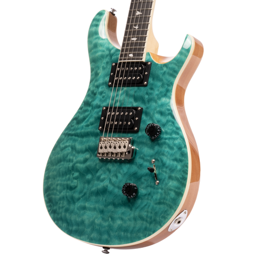 「数量限定 在庫処分セール」 24 Custom SE PRS Quilt Turquoise Guitar, Electric Package ギター