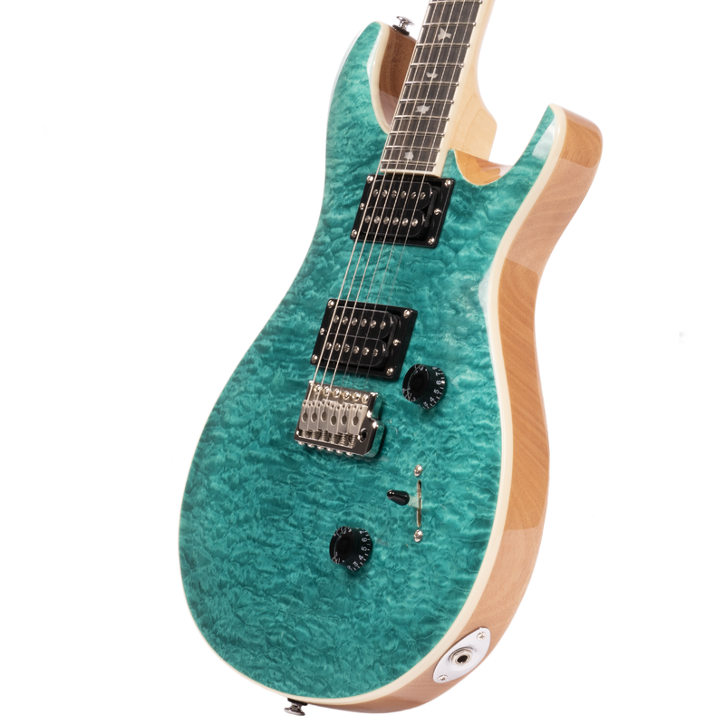 最高品質の PRS SE Custom 24 Quilt Package Electric Guitar, Turquoise ギター