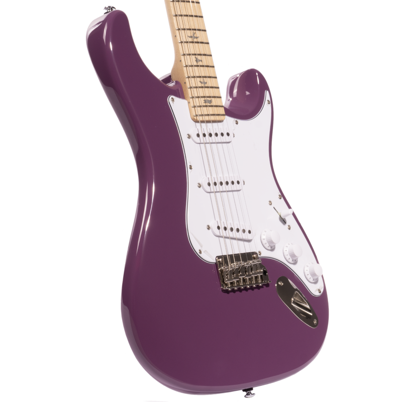 PRS SE Silver Sky Electric Guitar, Maple Fingerboard, Summit Purple