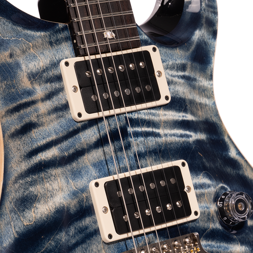 PRS Custom 24 Electric Guitar, Rosewood Fingerboard, Faded Whale Blue
