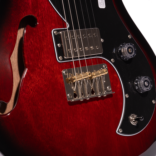 PRS S2 Vela Semi-Hollow Electric Guitar, Scarlet Sunburst