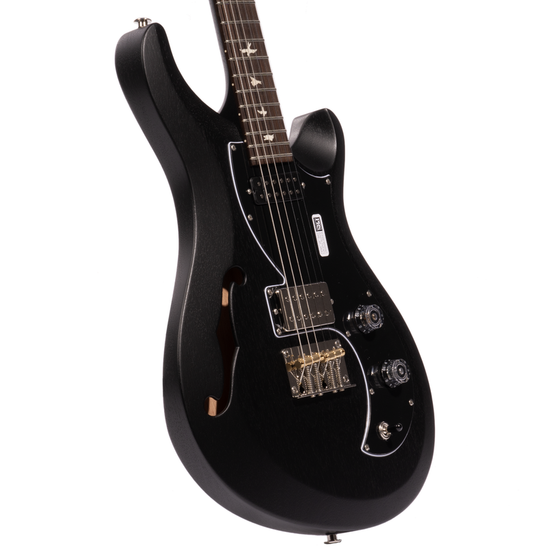 PRS S2 Vela Semi Hollow Satin Electric Guitar, Charcoal