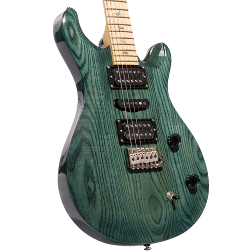 PRS SE Swamp Ash Special Electric Guitar, Maple Fingerboard, Iris Blue