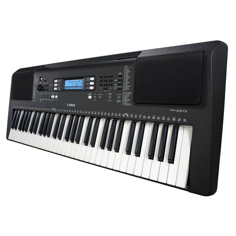 Yamaha PSR-E373 61-Key Portable Keyboard with PA-130 Power Adapter