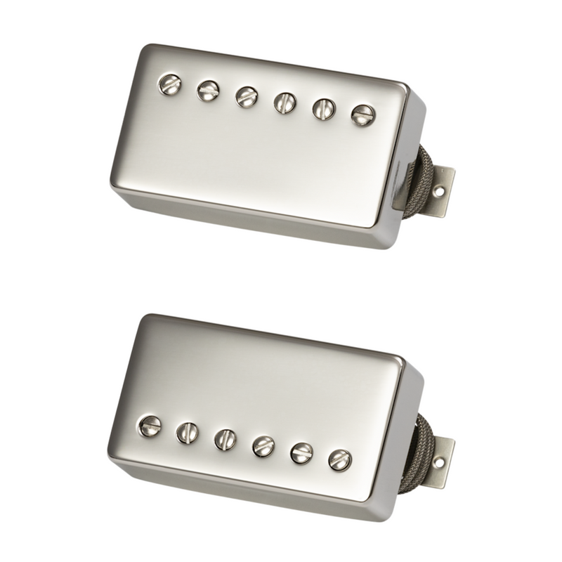 Gibson Custombucker Set Humbucker Pickups, Double Black, True Historic Nickel