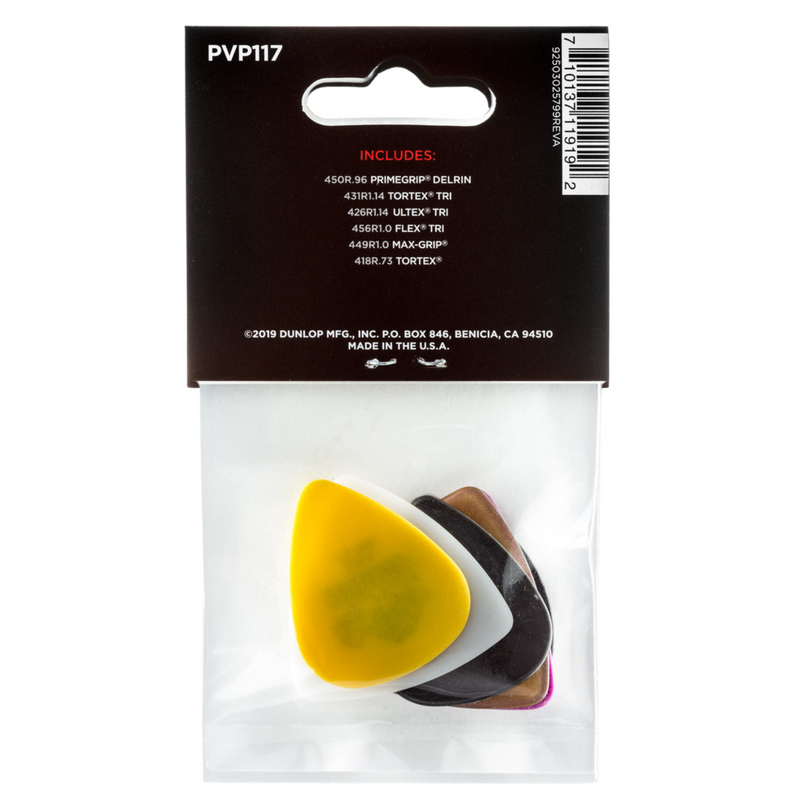 Dunlop Bass Pick Variety Pack, 6 Pack