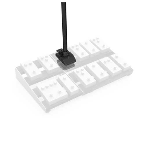 D'Addario XPND Pedalboard Mic Stand, Black