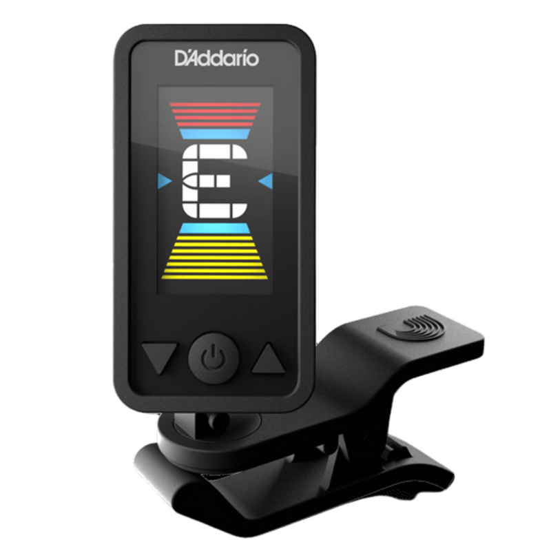 D'Addario Eclipse Rechargeable Clip-on Headstock Tuner, Black