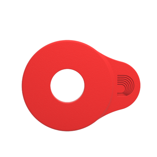 D'Addario Flex Lock Strap Blocks, 4-Pack, Red