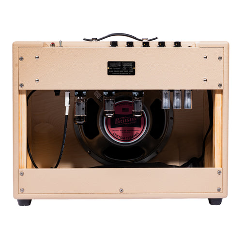 Benson Amps Redland 15 Reverb Guitar Combo Amplifier, Blonde/Oxblood