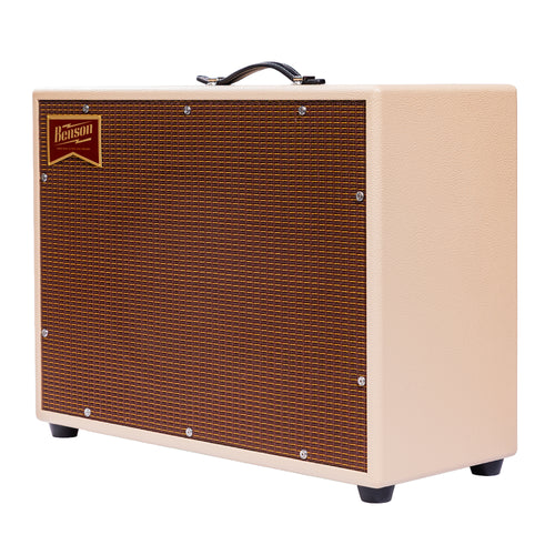 Benson Amps Redland 15 Reverb Guitar Combo Amplifier, Blonde/Oxblood