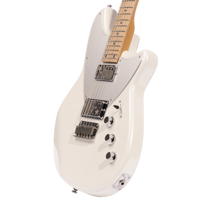 Reverend Billy Corgan Drop Z, Roasted Maple Neck & Fingerboard, Gloss Pearl White