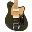 Reverend Charger 290 Bigsby Electric Guitar, Roasted Maple Fingerboard, Army Green