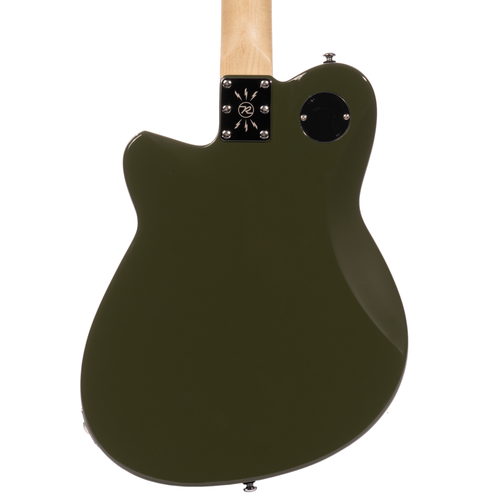 Reverend Charger 290 Bigsby Electric Guitar, Roasted Maple Fingerboard, Army Green