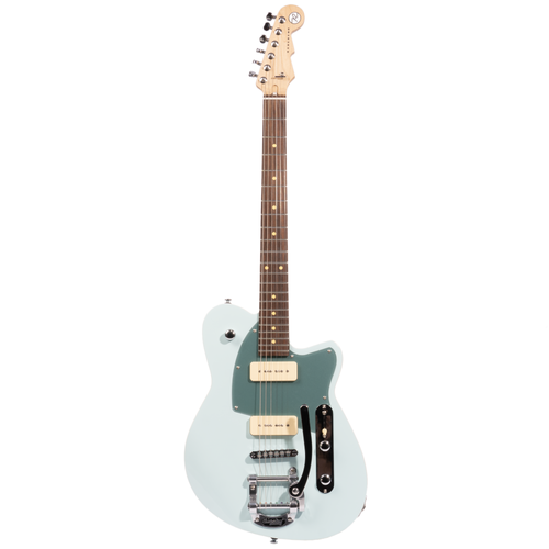 Reverend Charger 290 Bigsby Electric Guitar, Rosewood Fingerboard, Chronic Blue