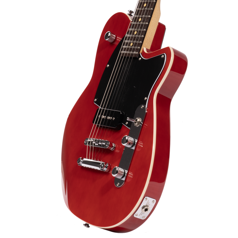 Reverend Limited Edition Charger Jr. Electric Guitar, Rosewood Fingerboard, Transparent Cherry