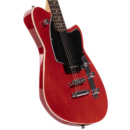 Reverend Limited Edition Charger Jr. Electric Guitar, Rosewood Fingerboard, Transparent Cherry