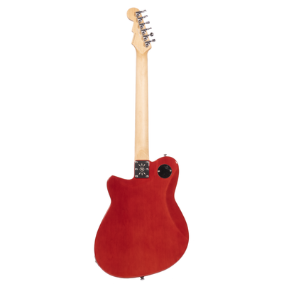 Reverend Limited Edition Charger Jr. Electric Guitar, Rosewood Fingerboard, Transparent Cherry