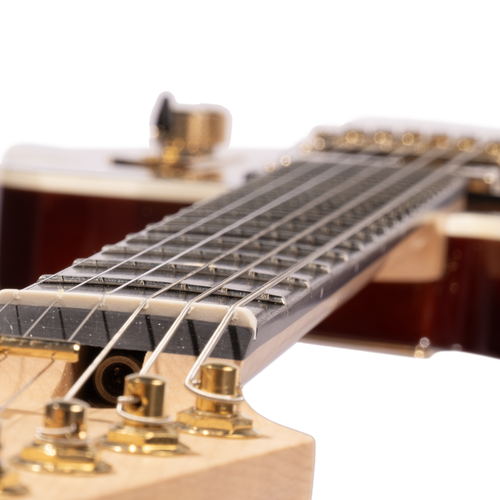 Reverend Charger RA FM Electric Guitar, Ebony Fingerboard, Coffee Burst w/ Gold Hardware