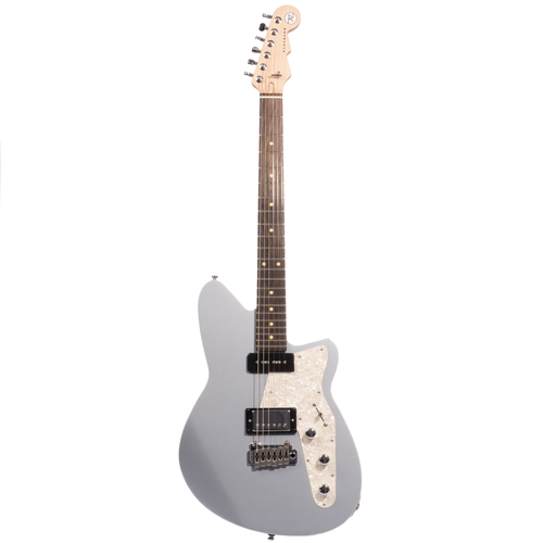Reverend Double Agent W Electric Guitar, Rosewood Fingerboard, Metallic Silver Freeze