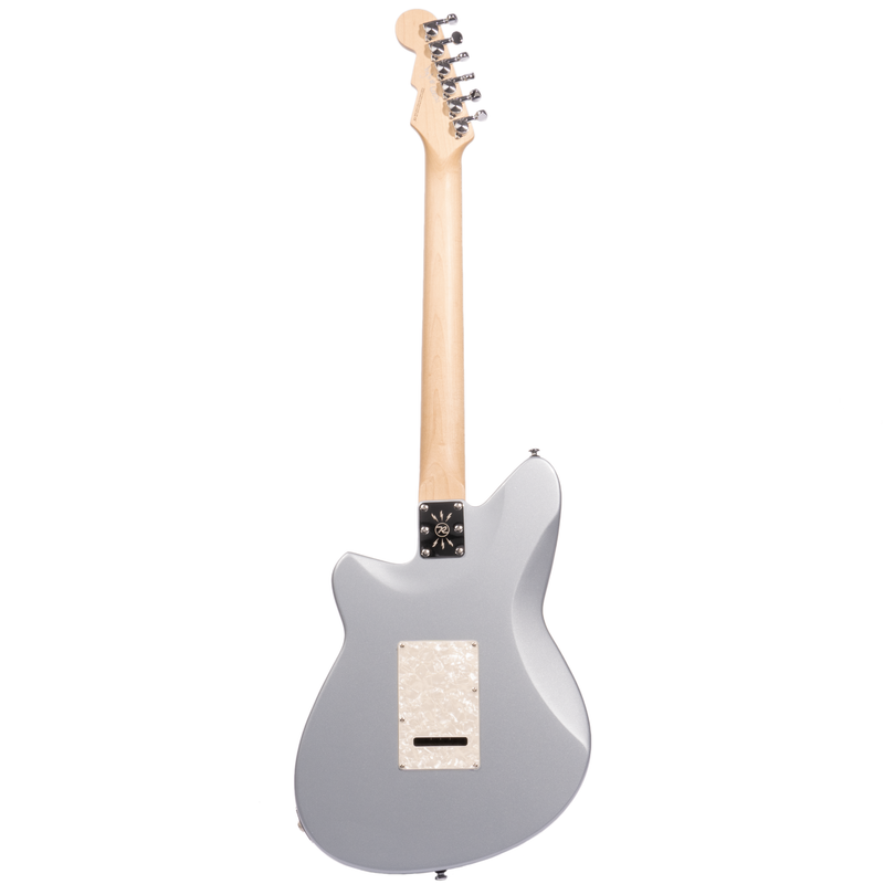 Reverend Double Agent W Electric Guitar, Rosewood Fingerboard, Metallic Silver Freeze