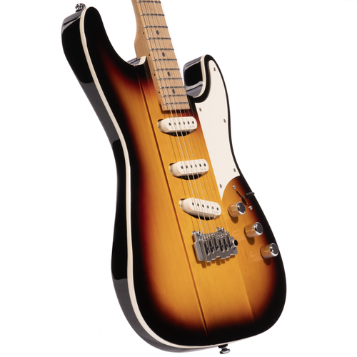 Reverend Greg Koch Signature Gristle ST Electric Guitar, Roasted Maple Neck, 3-Tone Burst