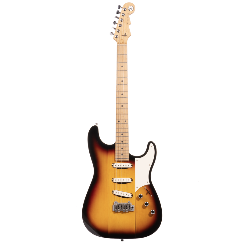 Reverend Greg Koch Signature Gristle ST Electric Guitar, Roasted Maple Neck, 3-Tone Burst