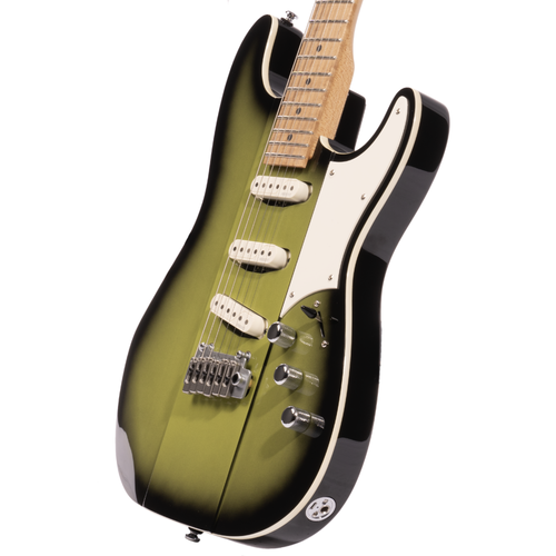Reverend Greg Koch Signature Gristle ST Electric Guitar, Roasted Maple Neck, Avocado Burst