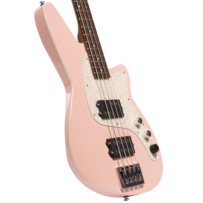 Reverend Mercalli 4 Bass Guitar, Rosewood Fingerboard, Orchid Pink