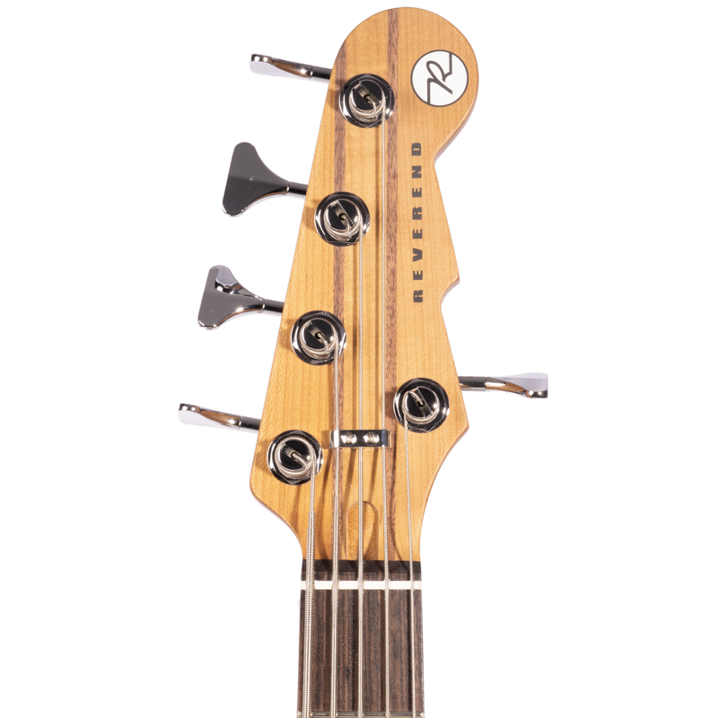 Reverend Mercalli 5 Bass Guitar, Rosewood Fingerboard, Midnight Black