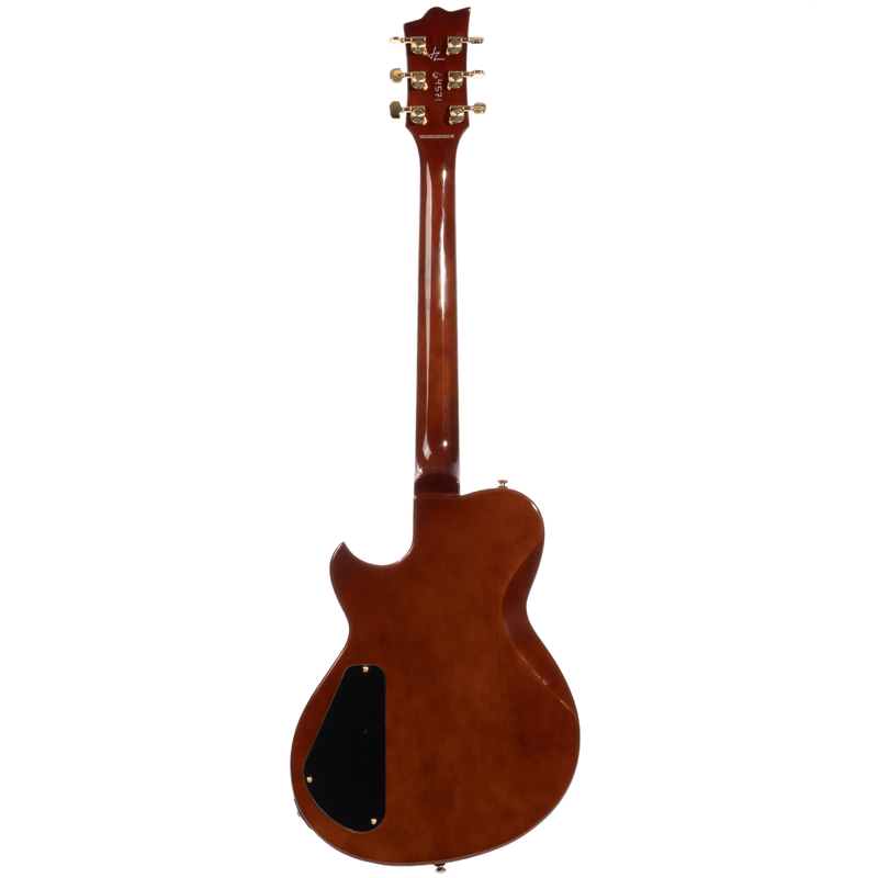 Reverend Roundhouse RA FM Electric Guitar, Ebony Fingerboard, Coffee Burst w/ Gold Hardware