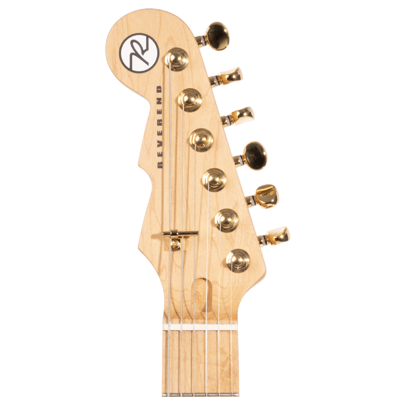 Reverend Ryan Malicsi Signature Electric Guitar, Roasted Maple Fingerboard, White Gold Sparkle