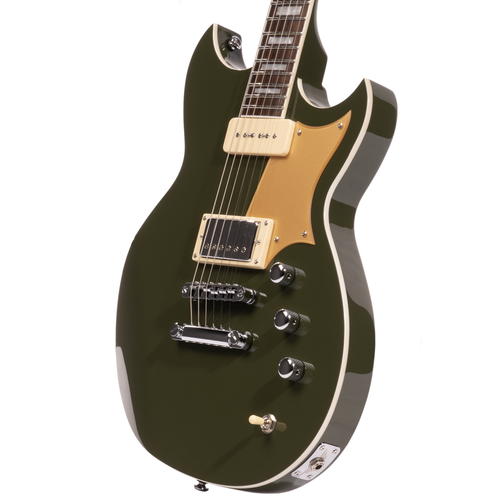 Reverend Sensei H90 Electric Guitar, Rosewood Fingerboard, Army Green
